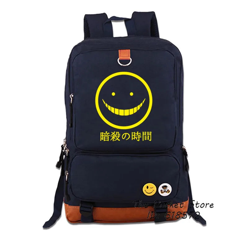 Assassination Classroom Korosensei Women Backpack Canvas School Bags Laptop