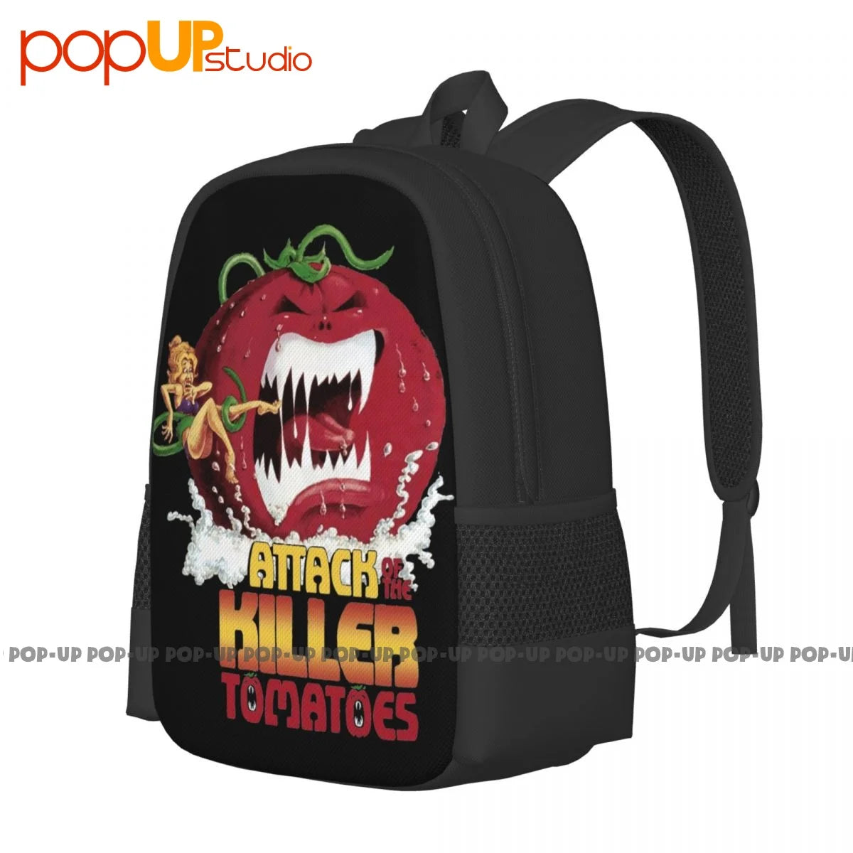Killer Tomatoes Backpack Large Capacity Vintage Shoe Bag Gymnast Bag