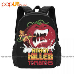 Killer Tomatoes Backpack Large Capacity Vintage Shoe Bag Gymnast Bag