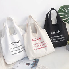 Women Canvas Tote Shopper Bags Casual Shoulder Bag Eco Reusable Shopping
