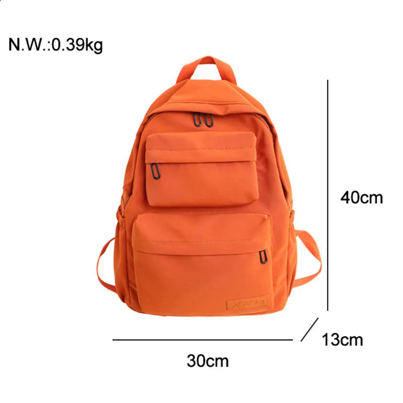 Attra-Yo Women Backpack Waterproof Nylon Backpack Multi-Pocket