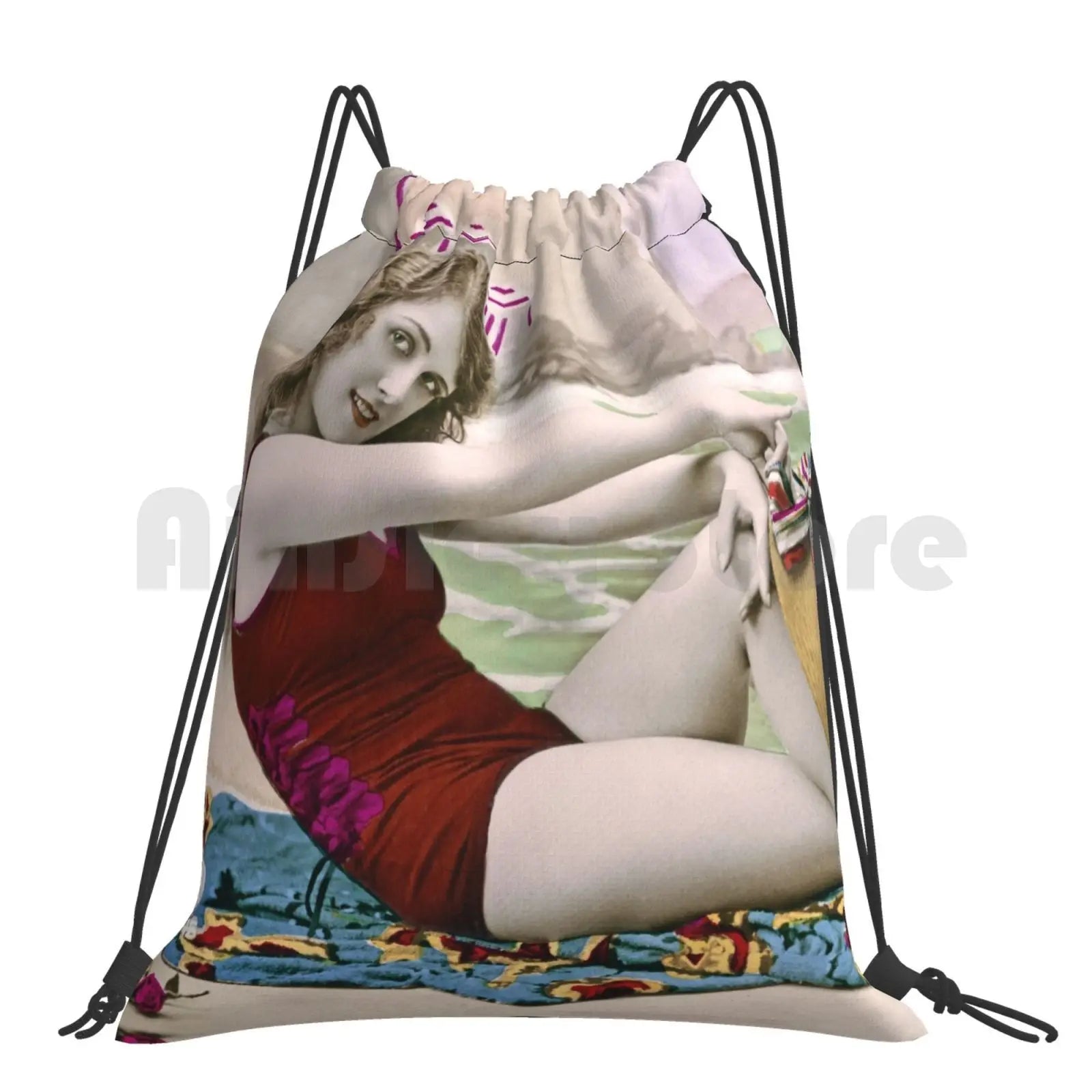 20S Beach Backpack Drawstring Bag Waterproof Gym Bag