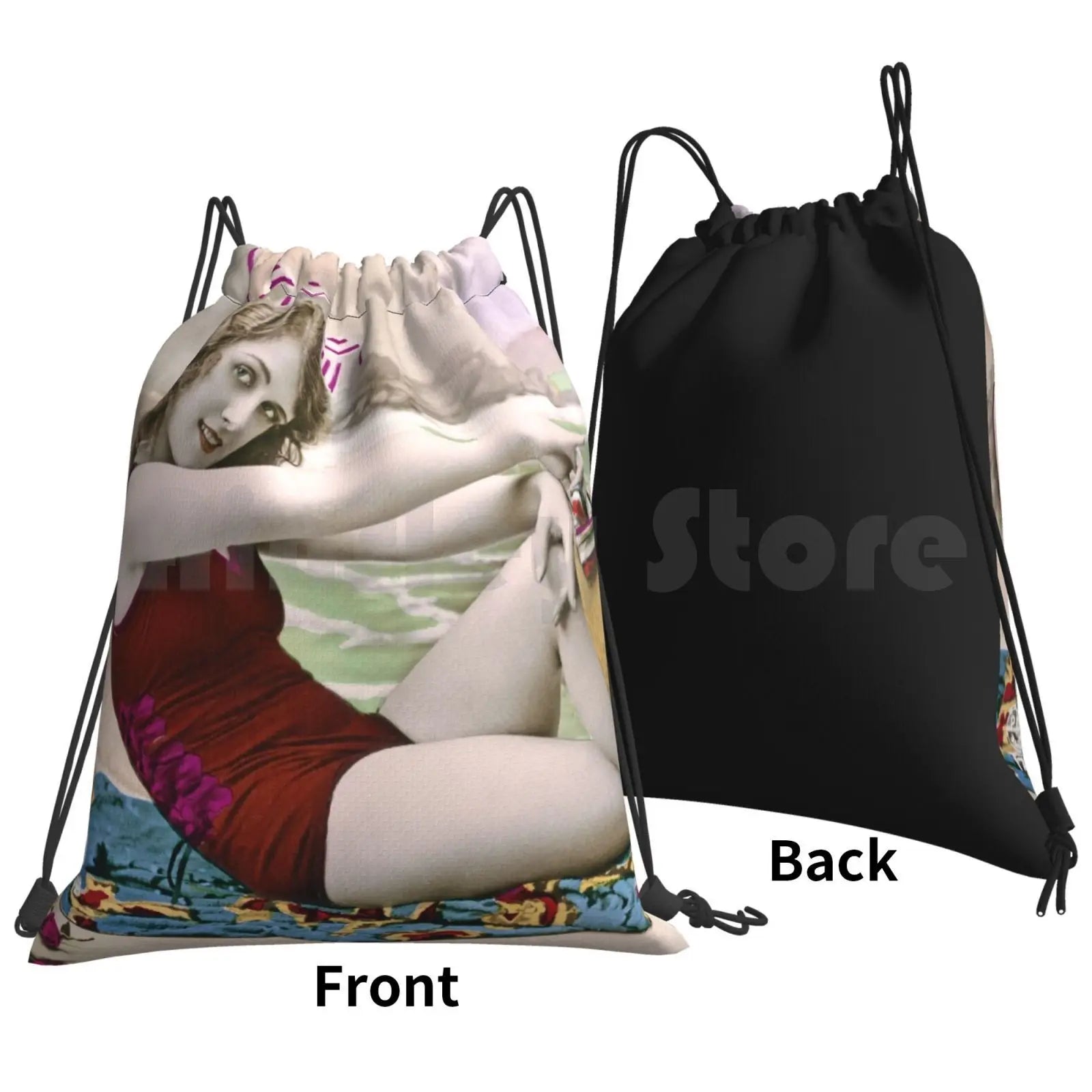 20S Beach Backpack Drawstring Bag Waterproof Gym Bag