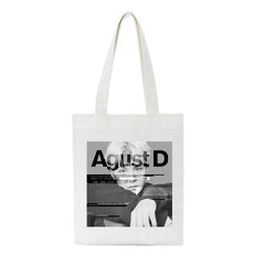 August D Graphic Print Handbags Harajuku Large Capacity Bag