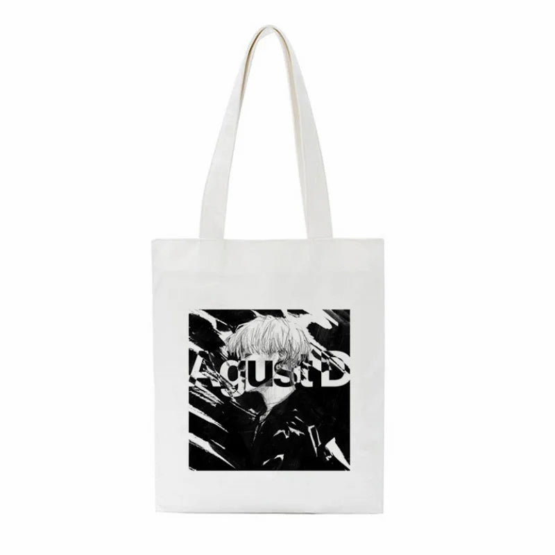 August D Graphic Print Handbags Harajuku Large Capacity Bag