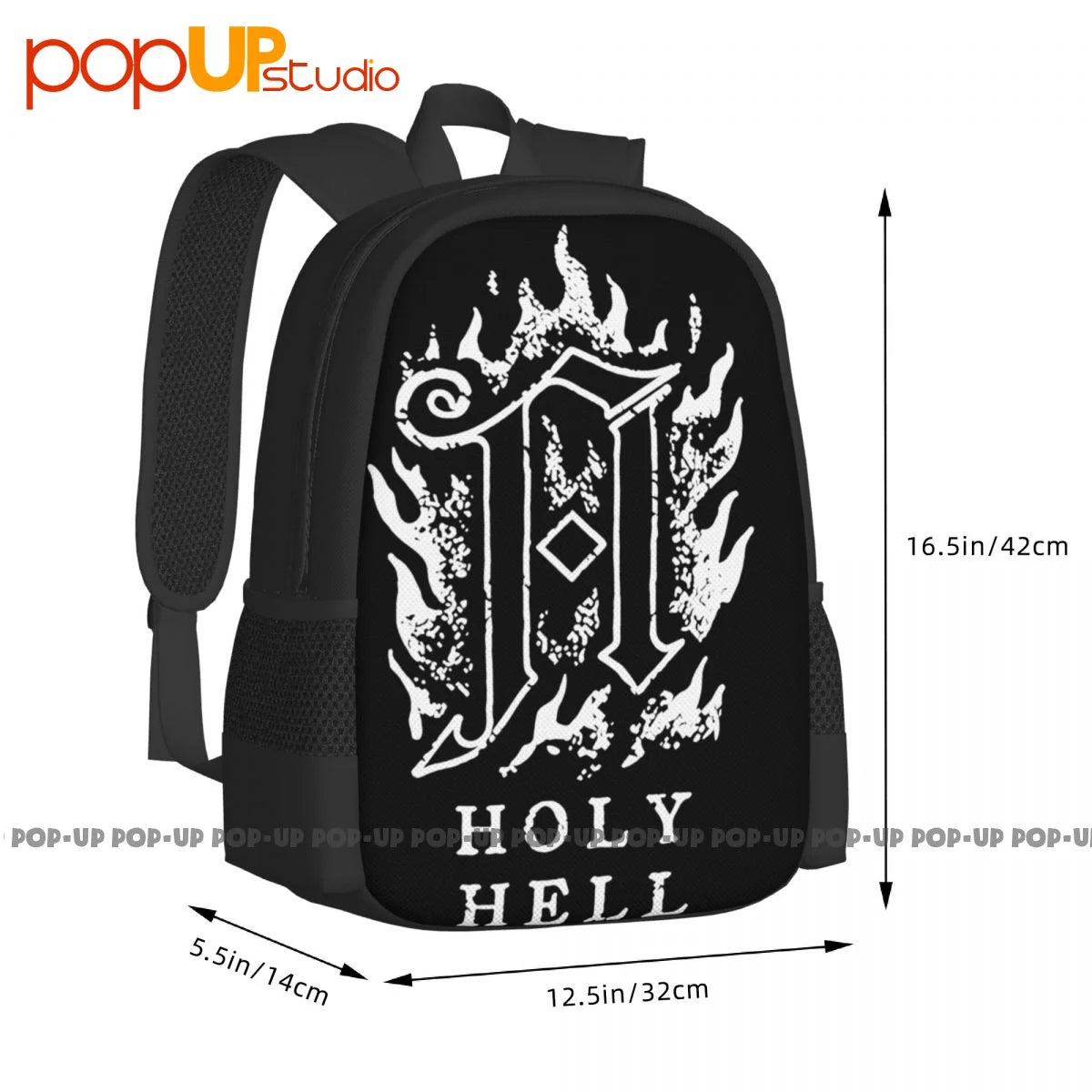 Architects Band Flame Backpack Large Capacity Foldable School Sport Bag