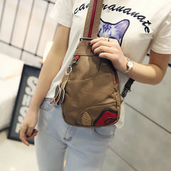 Autumn Backpack Ladies 2021 New Chest Bag Soft Leather Mini Messenger Bag