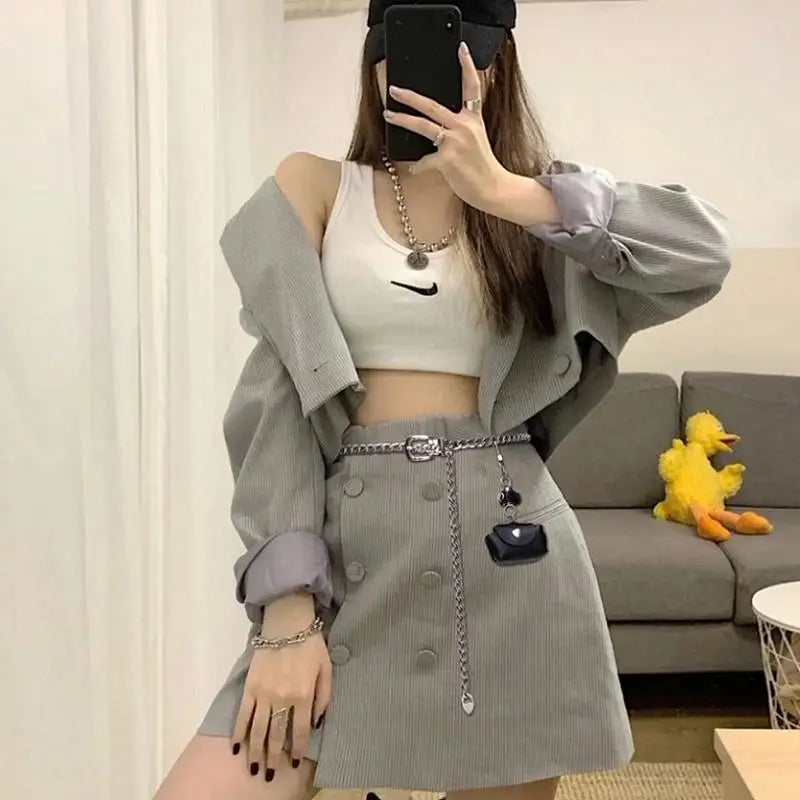 Autumn Mini Rhinestone Chain Belt Bag Wild Suit Skirt Decoration