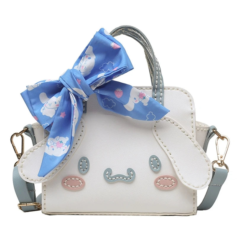 Autumn Handbag Women DIY Homemade Dog Bow Shoulder Bag Small Bags Clutch