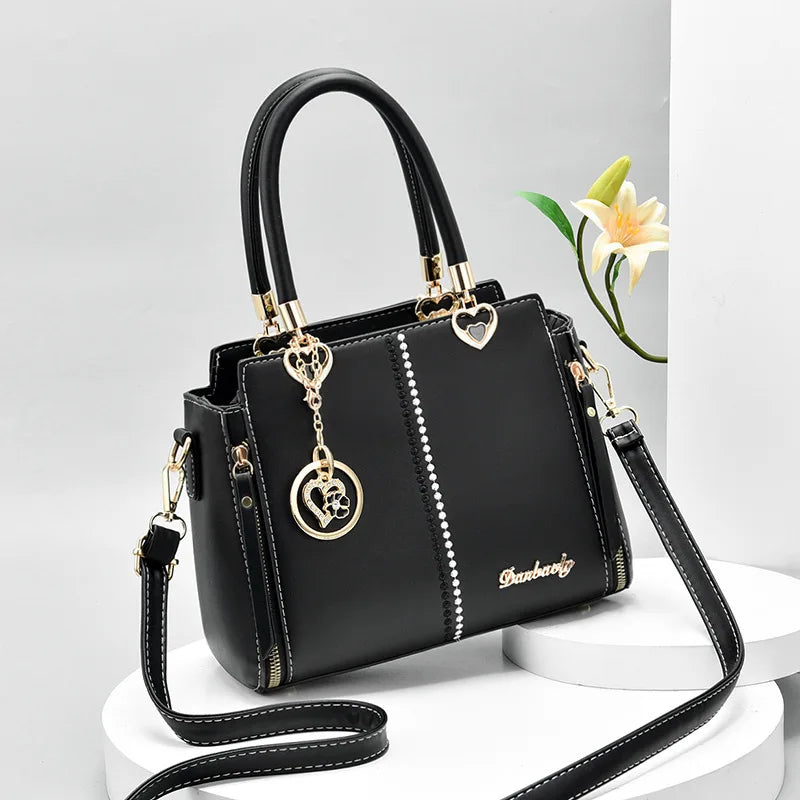 Autumn Pu Women's Bag One Shoulder Messenger Bag Large Capacity High Handbag