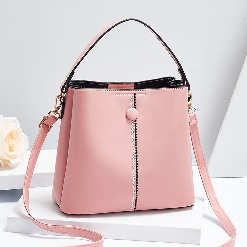 Autumn One-shoulder Bucket Bag Women Ladies Messenger Handbag