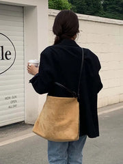 Autumn Vintage Shoulder Bags Women Underarm Handbags Large Capacity Crossbody