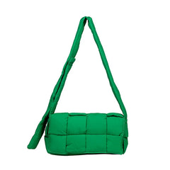 Autumn Winter Woven Messenger Handbag Cotton Dress Women Bags