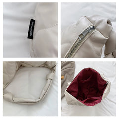 Autumn Winter Crossbody Bags Dumplings Cotton Padded Messenger Bag