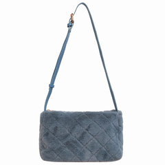 Autumn Winter Ladies Crossbody Bags Rhombus Pattern Plush Shoulder Bag Casual