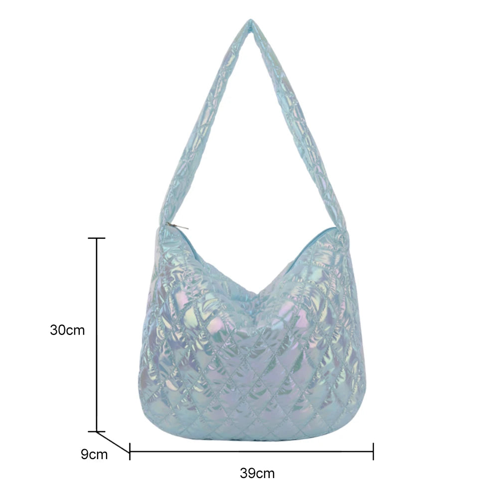 Large-capacity Rhombus Pattern Tote Handbag for Travel Work