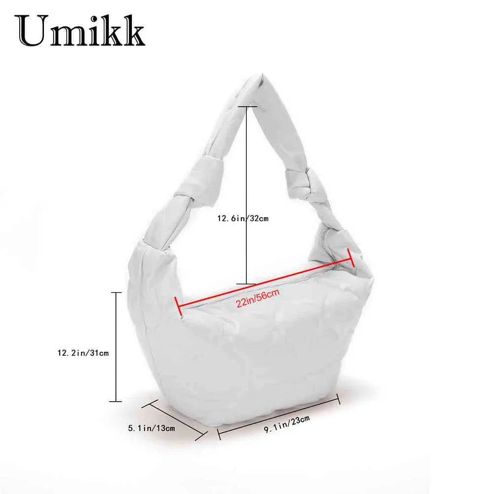 Autumn Winter Messenger Bag Dumplings Cotton Padded Purses Handbag