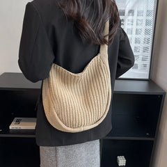 Women's Crossbody Bag Retro Knitting Shoulder Handbag