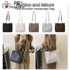 Quilted Cotton Padded Shopper Bag Women Travel Tote