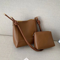Retro Small Bag Women's Autumn Winter Wild Single Shoulder Bucket Bag