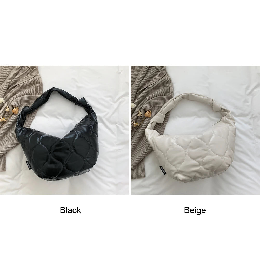 Autumn Winter Shopper Bag Dumplings Cotton Padded Crossbody Bags