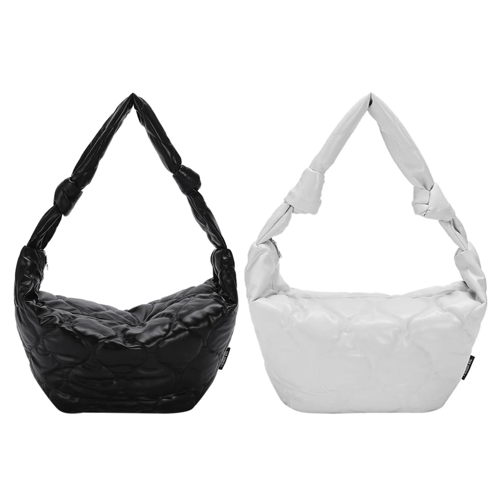 Autumn Winter Shoulder Bag Dumplings Cotton Padded Crossbody Bags Large Travel