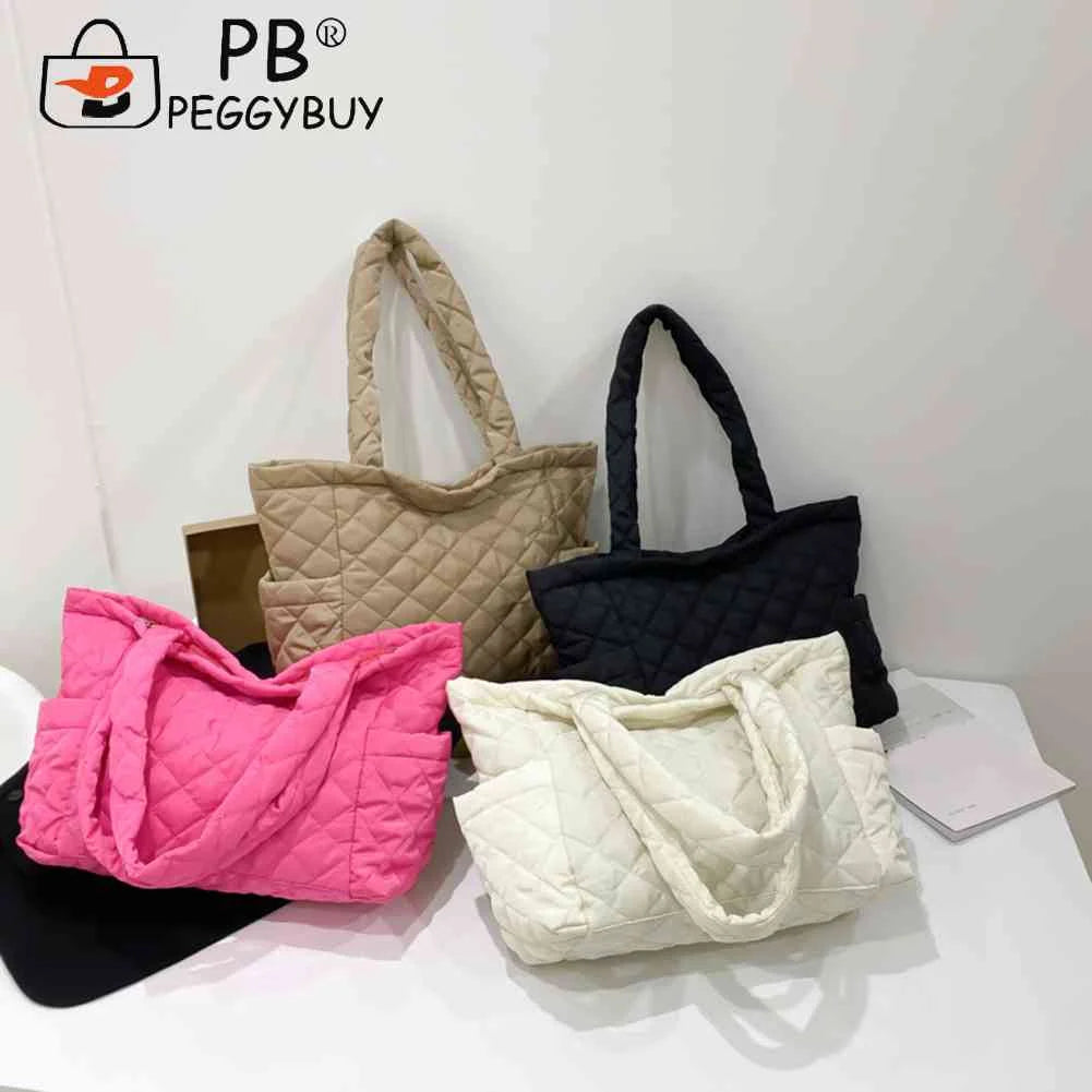 Rhombus Pattern Top-handle Bag Large Zipper Travel Purse for Women