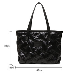 Large Capacity Autumn Winter Tote Handbag for Women