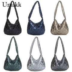 Quilted Crossbody Bag Large Capacity Messenger Bag Casual Portable for Girls