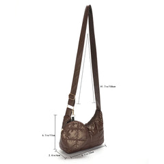 Quilted Shoulder Bag with Small Round Purse