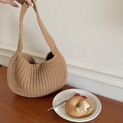 Hand Knitted Ethnic Bucket Bag for Women