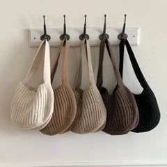 Hand Knitted Ethnic Bucket Bag for Women