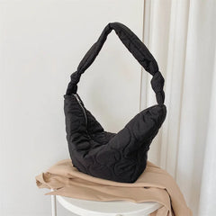 Autumn Winter Large Capacity Dumpling Bag High Nylon Ladies Shoulder Bag