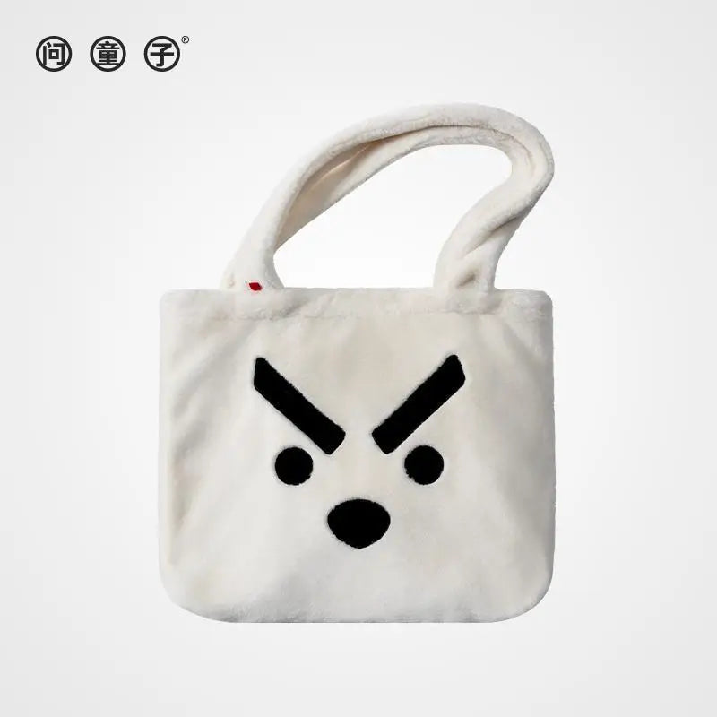 Plush Angry Rabbit Large Capacity Tote Bag Women Handbags