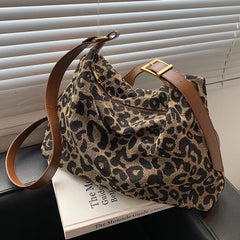 Leopard Print Shoulder Messenger Bag Large Capacity Bag