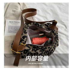 Leopard Print Shoulder Messenger Bag Large Capacity Bag
