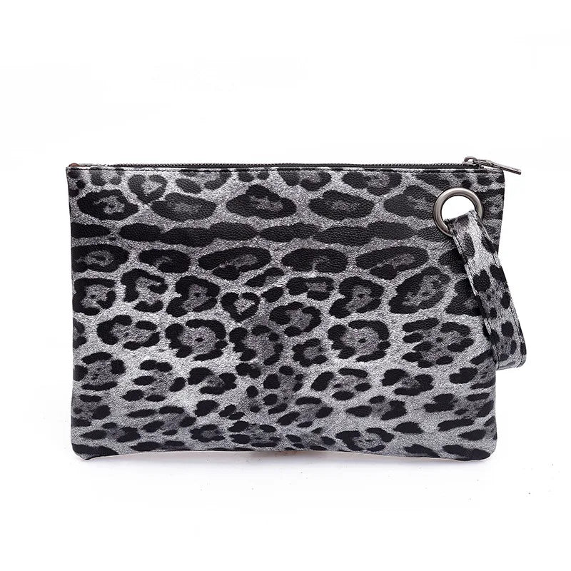 Leopard Retro Hand Bag Women's Autumn-Winter Ins Hot Hong Kong Style