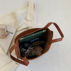 Women's Autumn/Winter Bucket Bag Shoulder Bag