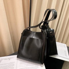 Retro Shoulder Bag Zipper Women's Bag Casual Shopping Bag