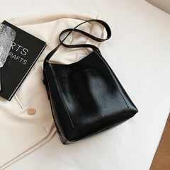Retro Shoulder Bag Zipper Women's Bag Casual Shopping Bag