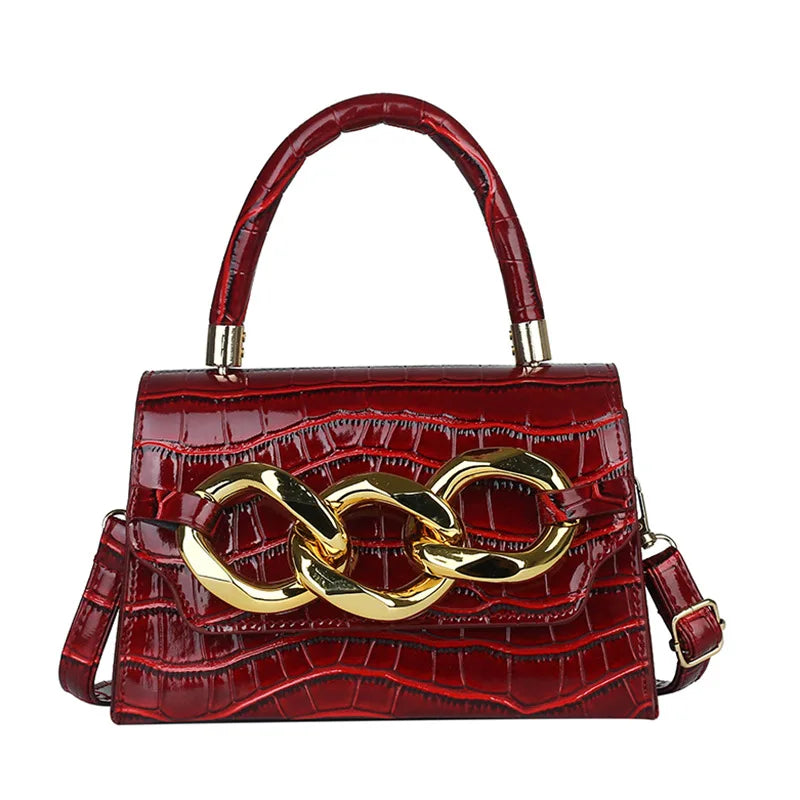 Autumn retro European stone pattern messenger shoulder bag
