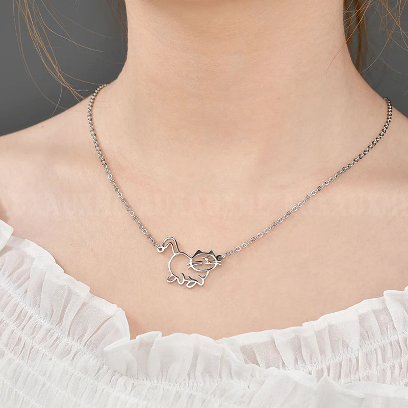 Custom Drawing Artwork Logo Necklace Stainless Steel Personalized Picture Choke
