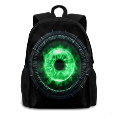 Big Green Eye School Bags For Teenage Girls Laptop Travel Bags