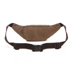 Canvas Waist Bag Men Fanny Pack Outdoor Money Belt Bag