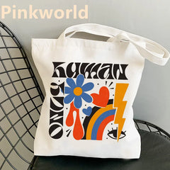 Flower Print Shopper Bag Women's Shoulder Bag Tote