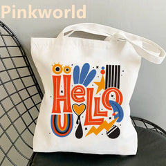 Flower Print Shopper Bag Women's Shoulder Bag Tote