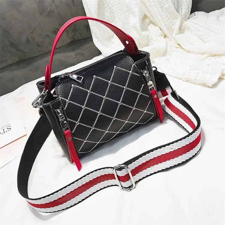 Women's Handbag Small Shoulder Messenger Bag Rivet Decoration