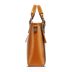 Stylish Crossbody Bag Oil Wax PU Messenger Bag Women Handbags