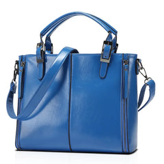 Stylish Crossbody Bag Oil Wax PU Messenger Bag Women Handbags