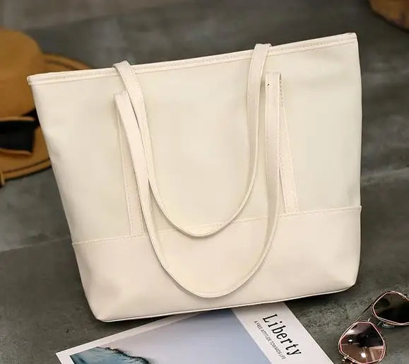 Women Oxford Cloth Casual Tote Portable Shopping Bag Shoulder Bags